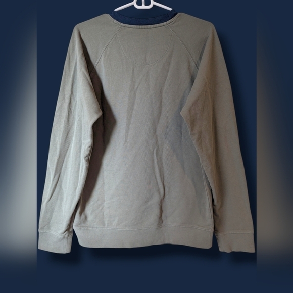 Patagonia Sage Green Men's '73 Skyline Organic Cotton Crewneck Sweatshirt - Picture 3 of 14